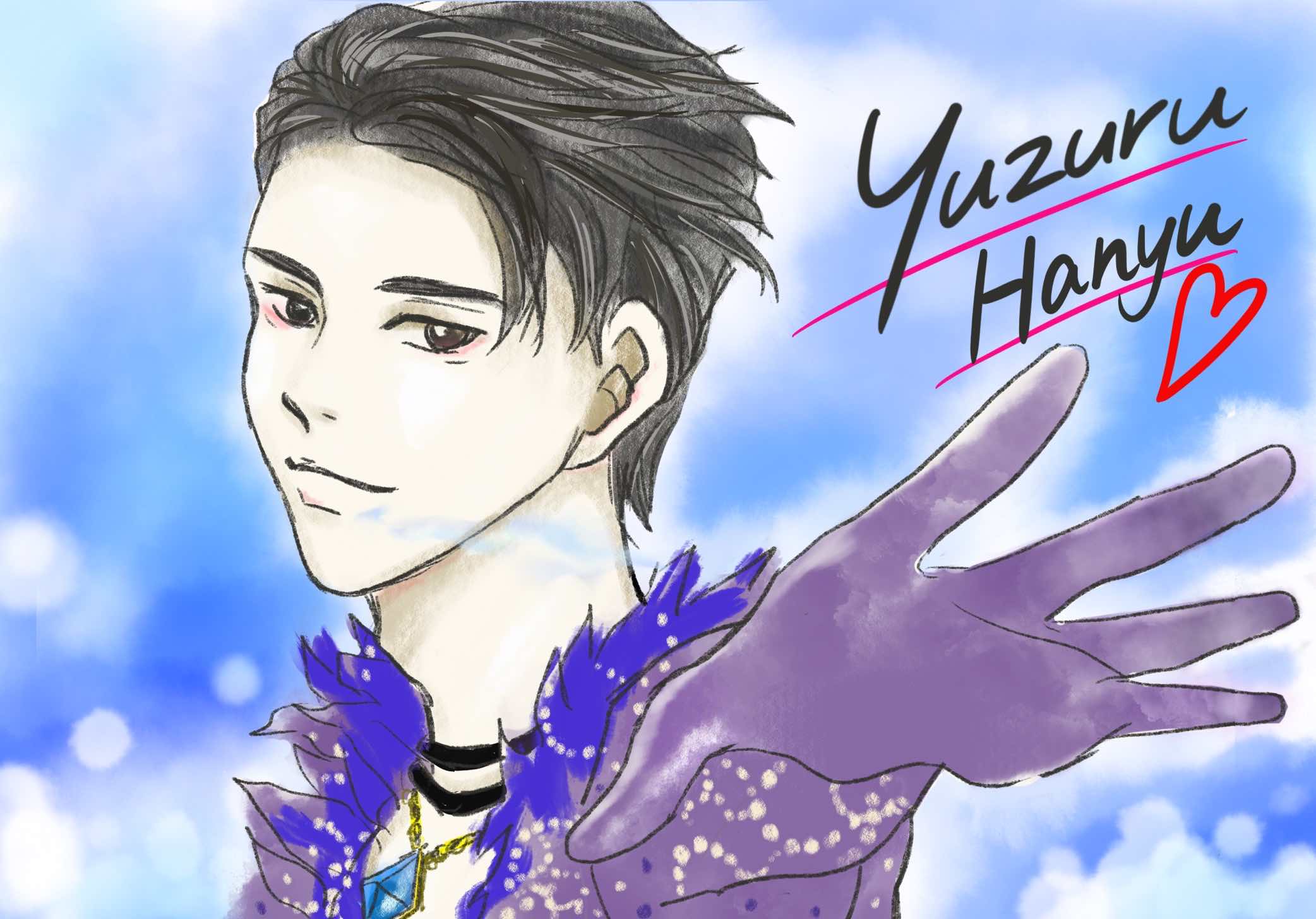 イラスト Only One フィギュアスケーター 羽生結弦選手 ゆきはな本舗